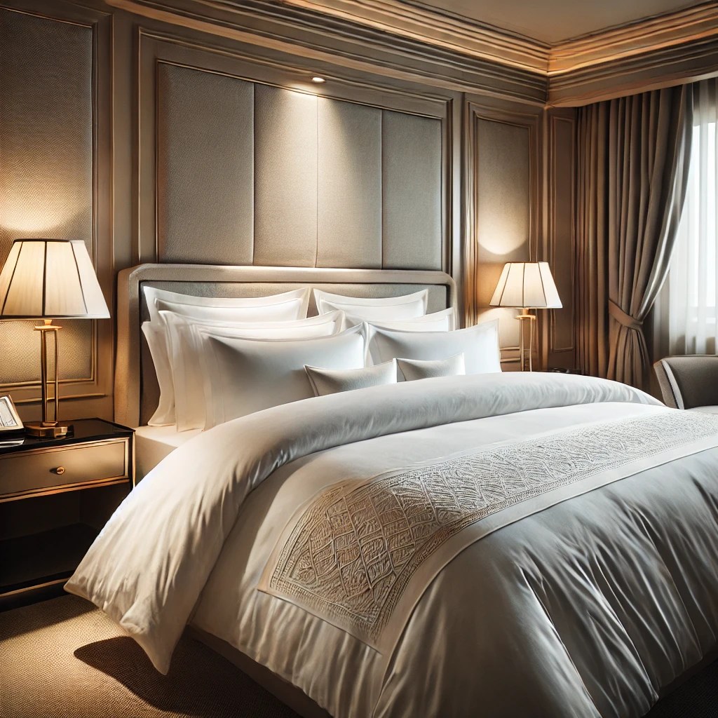 أحدث اتجاهات أغطية السرير في الفنادق الفاخرة