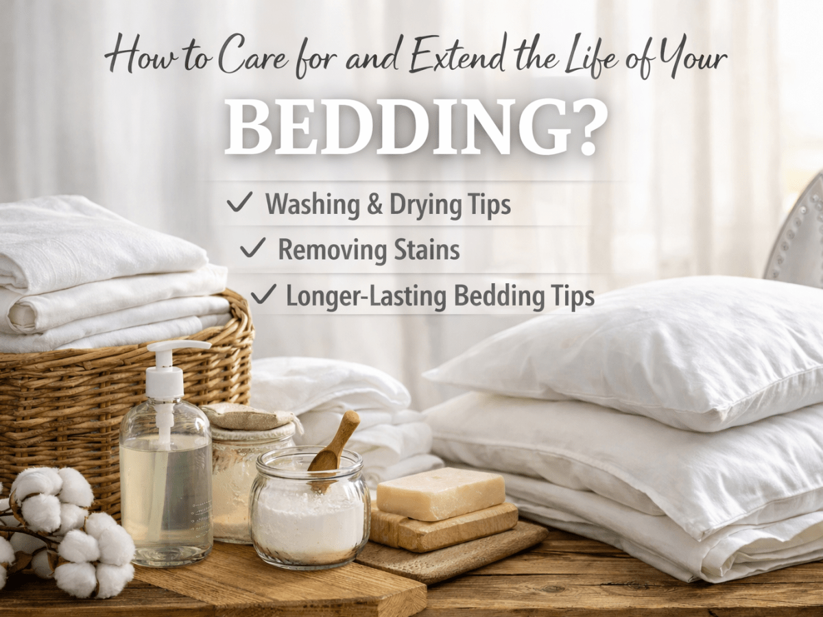 🧺 How to Care for and Extend the Life of Your&nbsp;Bedding